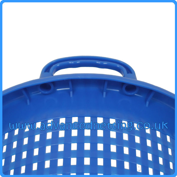 Blue Plastic 44ltr Fish Basket with Moulded Handles